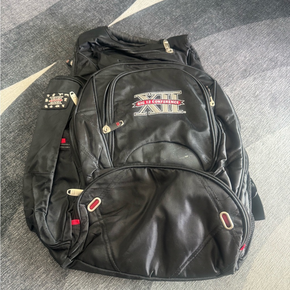 Black Big 12 Conference Sports Backpack